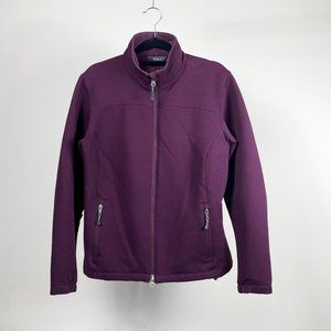 ibex Women's Med Jacket, Merino Wool, CLIMAWOOL™, Deep Plum (Pantone 20-0123)